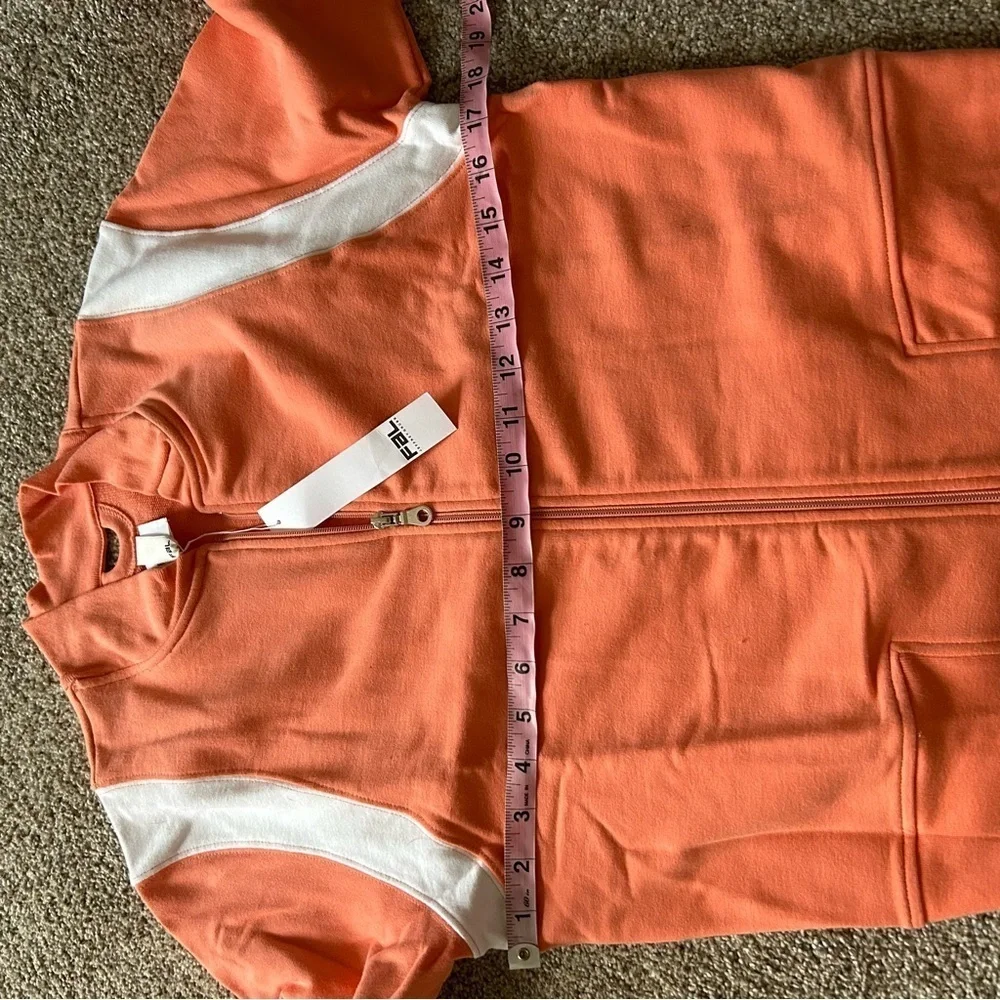 FAL by Jeffrey Grubb orange full zip jacket NWT L - Picture 5 of 7